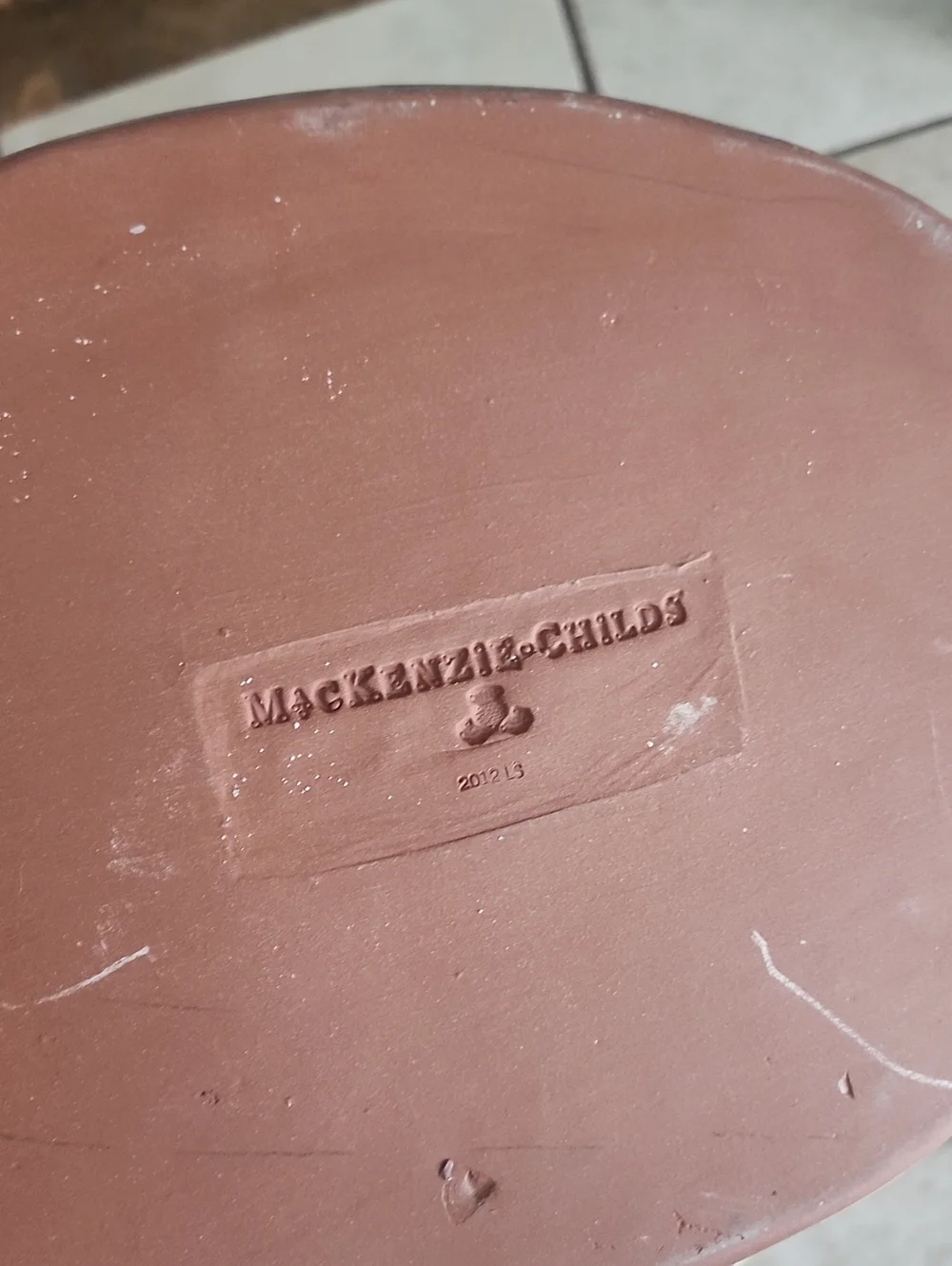 Vtg MacKenzie-Childs Piccadilly Au Gratin Dish 14 Inches